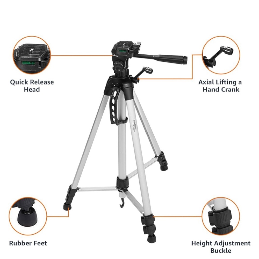 Lightweight aluminum tripod with carrying bag - NWT - opened only to photograph